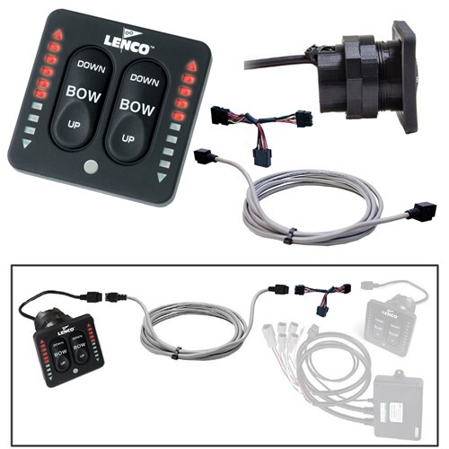 Lenco Marine Led Flybridge Key Pad With 20' Sjielded Harness For Use 15270-001 1