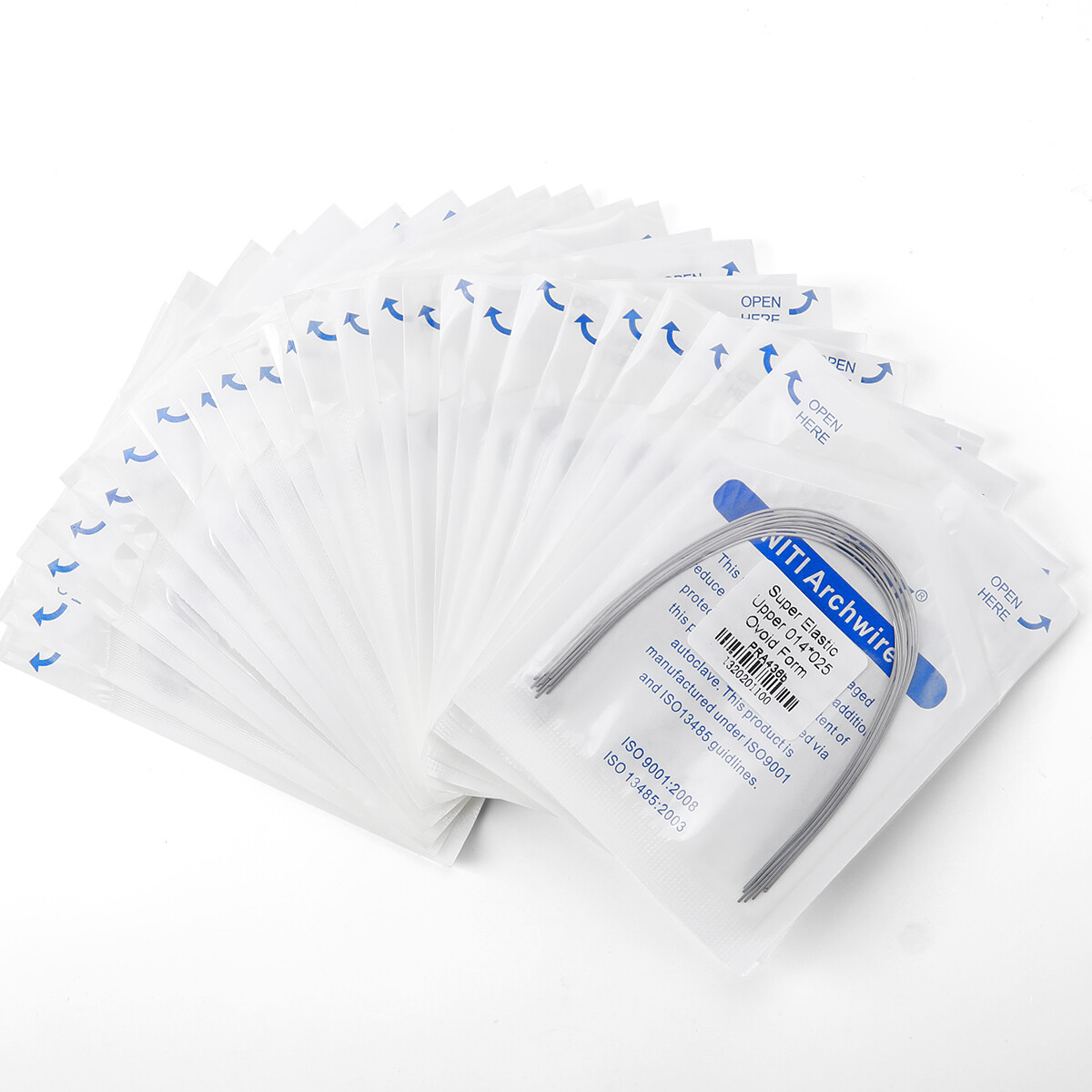 ortodoncia dental súper elástica niti arco cables Forma ovoide rectangular