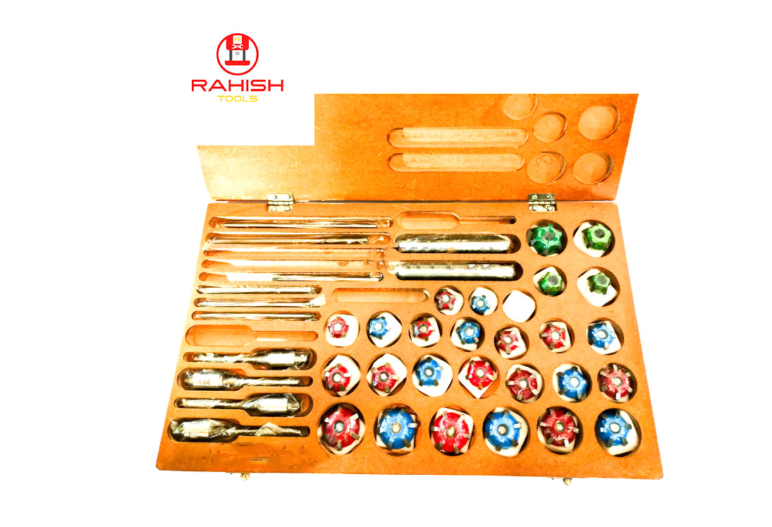 Valve Carbide Seat Tipped Cutter Set 39 pcs For Vintage & Modern Car & Bikes USA