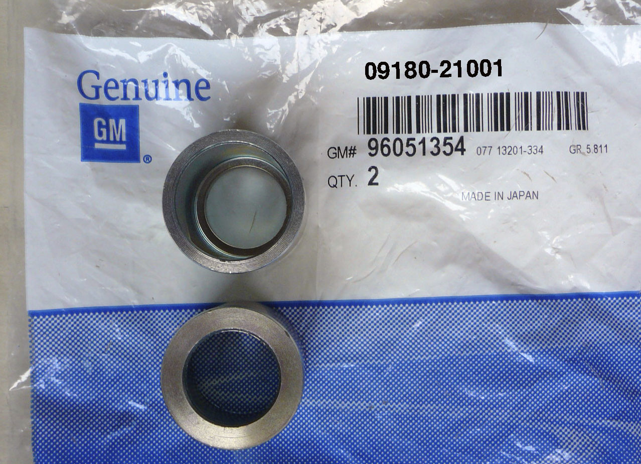 Rear Axle Shaft Bearing Spacer Kit | 89-01 Geo Metro Suzuki Swift | Genuine OEM!