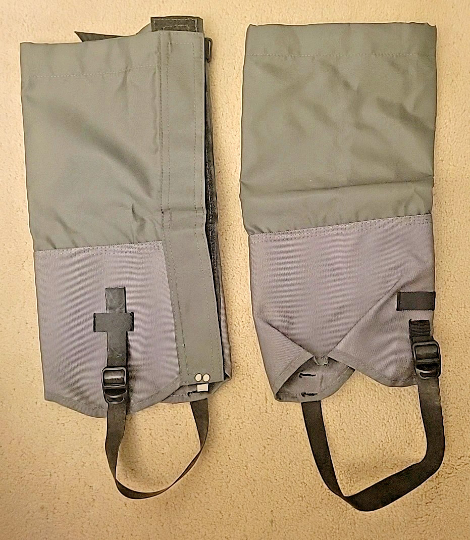 1 Pair Unisex One Size Fits All Adjustable Snow Gaiters Waterproof Leg Covers