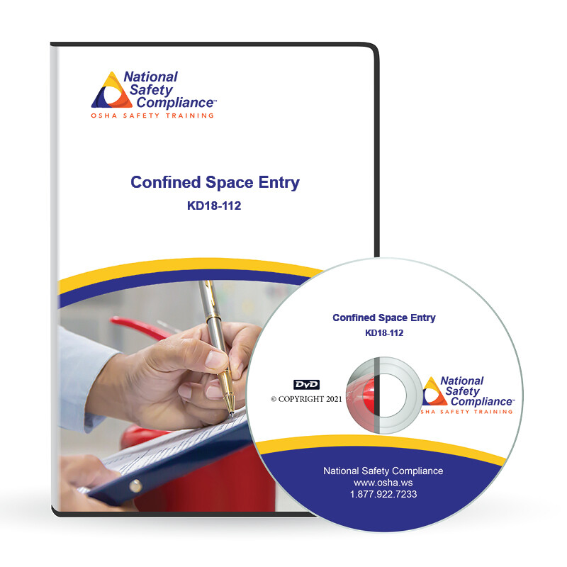 Confined Space Entry Safety DVD Training Kit W/Quiz, Certificate, and More