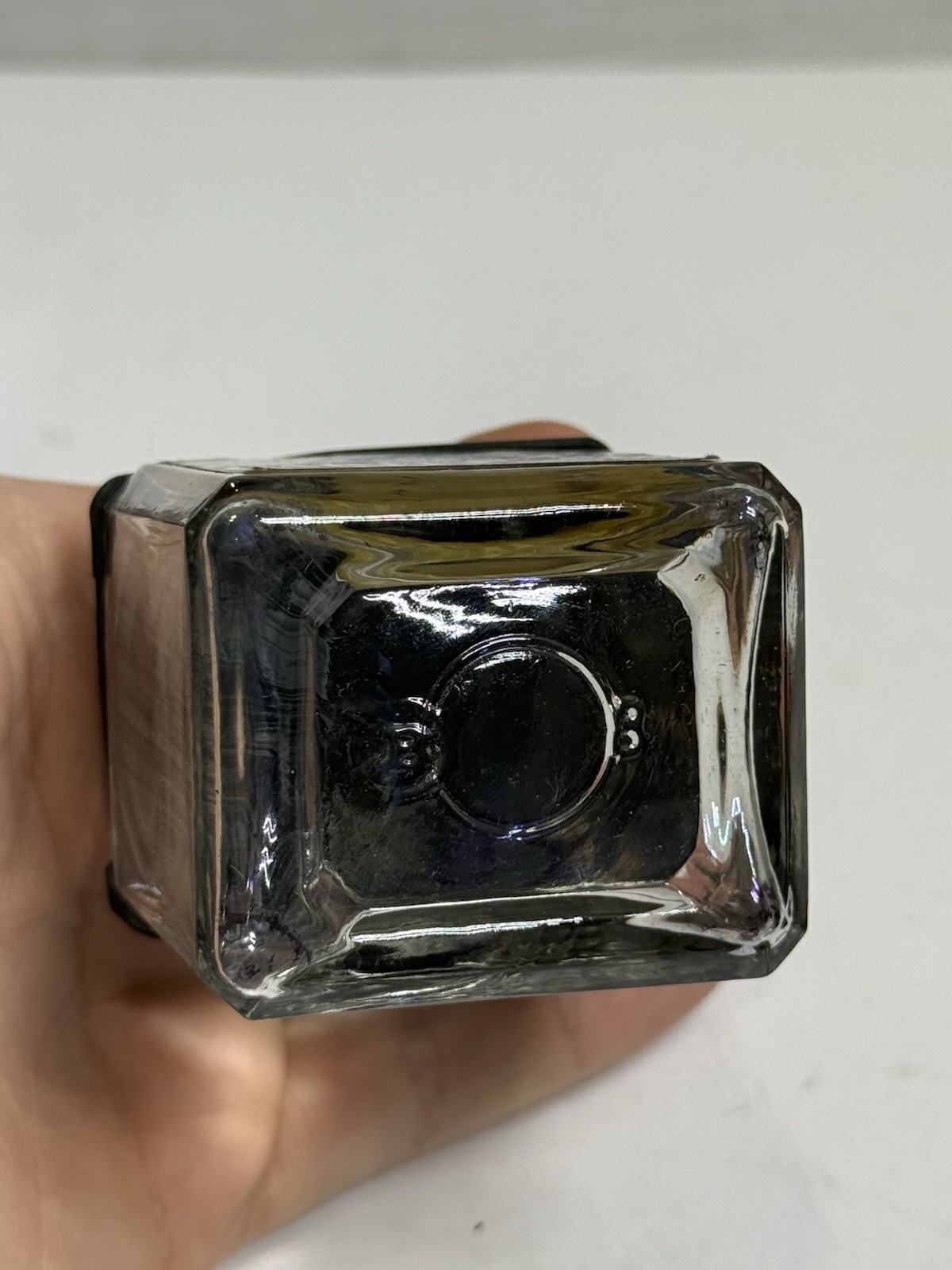 Vintage Carter's Cube - Well Dip Pen Ink Well with Glass Bottle Made in USA