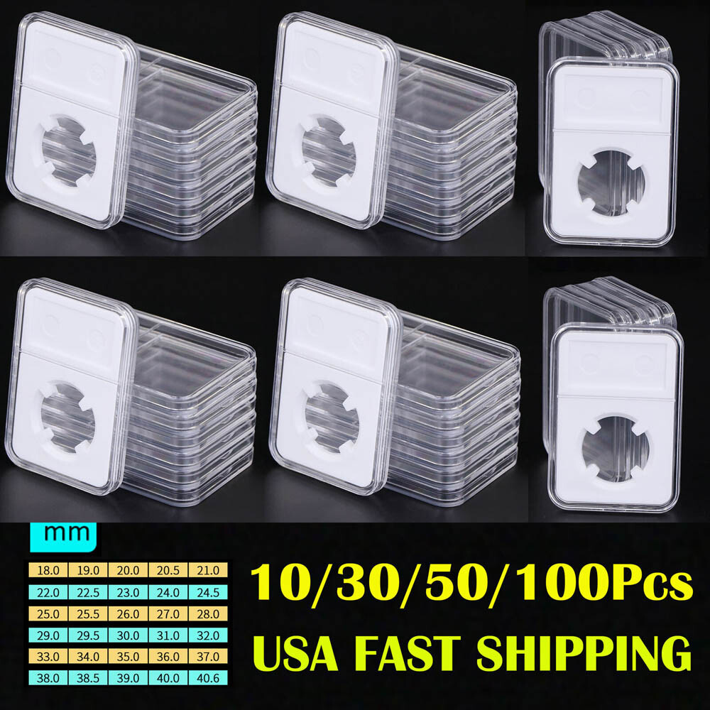 Coin Slab Display Holders Storage Collection Case Box For Grade NGC PCGS 16-39mm