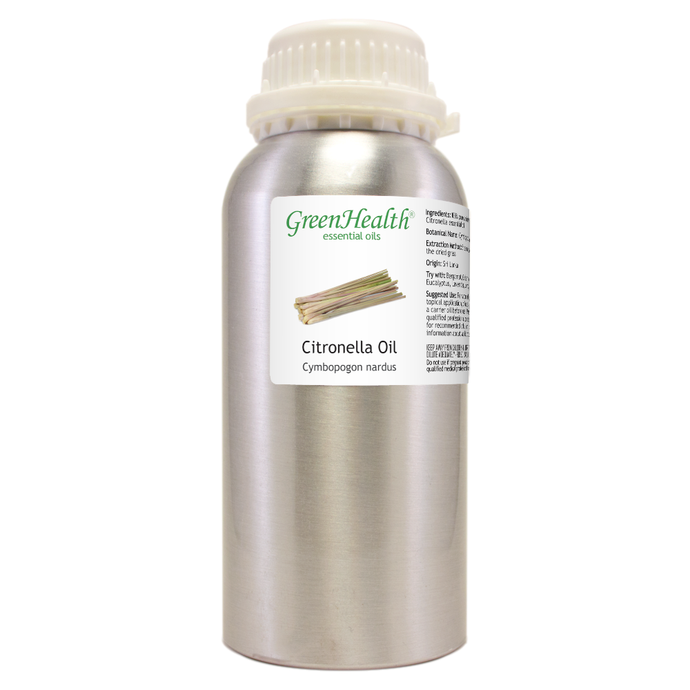 Bulk 16 fl oz Citronella Essential Oil (100% Pure & Natural) in Aluminum Bottle