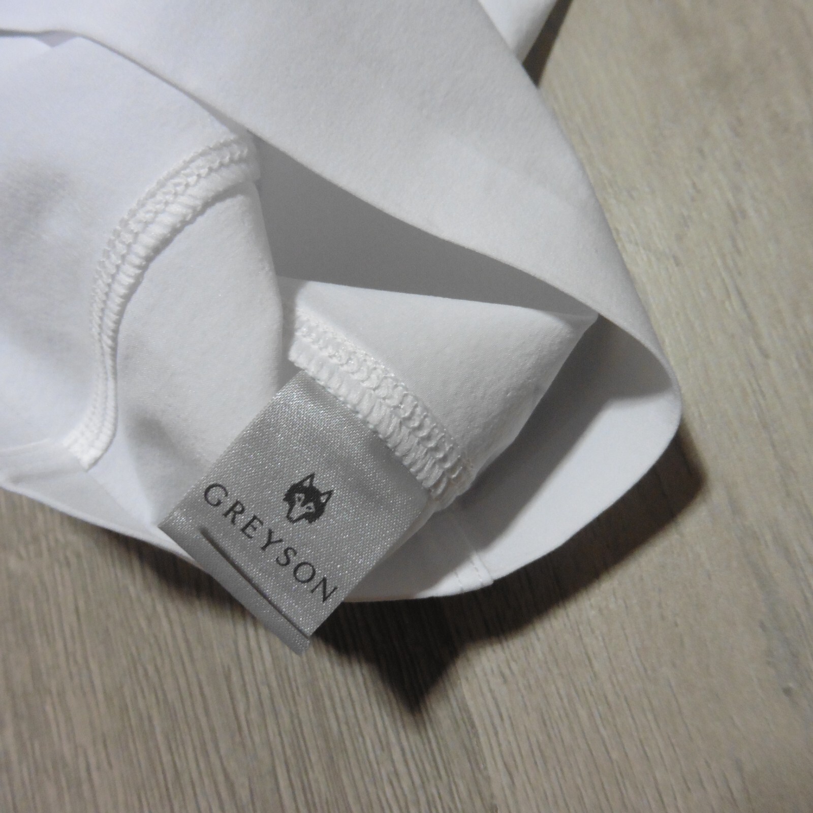 GREYSON Mens L LARGE FULTON SHORTS ARCTIC WHITE BLUE LINED 9" NYLON GOLF WORKOUT