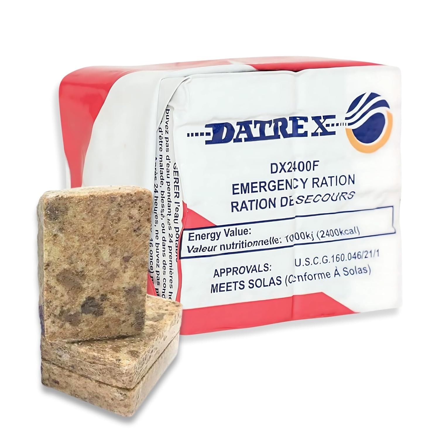 DATREX 2400 Calories Emergency Food Ration MRE Bars - 12 Bars / 10-PACK 2027 Exp