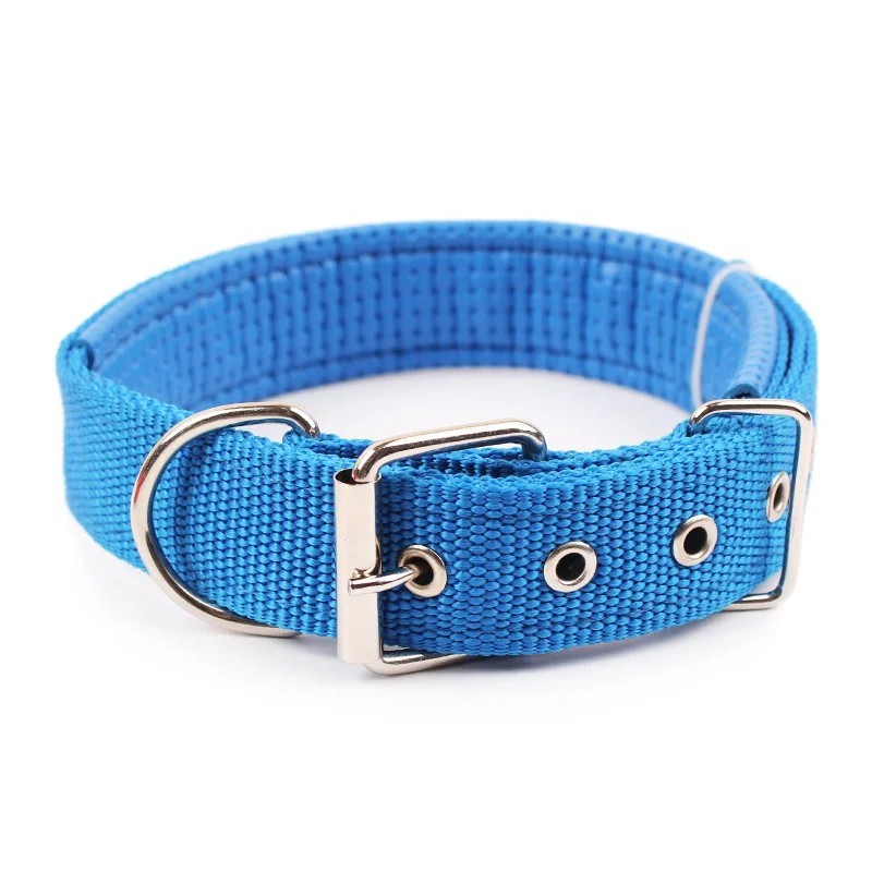 Adjustable Nylon Dog Collar for Small Medium Large Dogs Stylish Solid Pet Collar