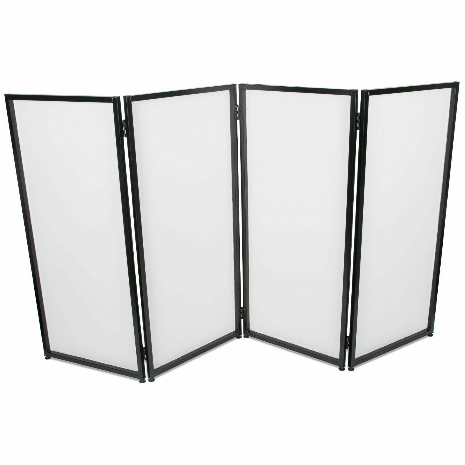 Portable DJ Event Facade Black/White Scrim Frame Booth w/ Travel Bag Case