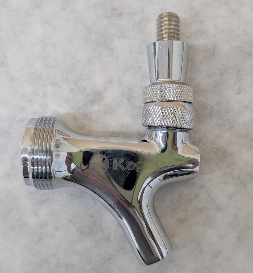 Kegco 493K-CFBL Chrome Tap Beer Faucet Brass Lever