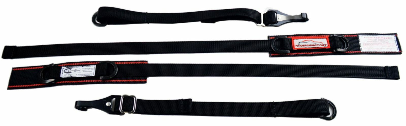 USAC RACING ARM RESTRAINTS HARNESS SFI 3.3 CERTIFIED ARM CONTAIN BLACK & RED
