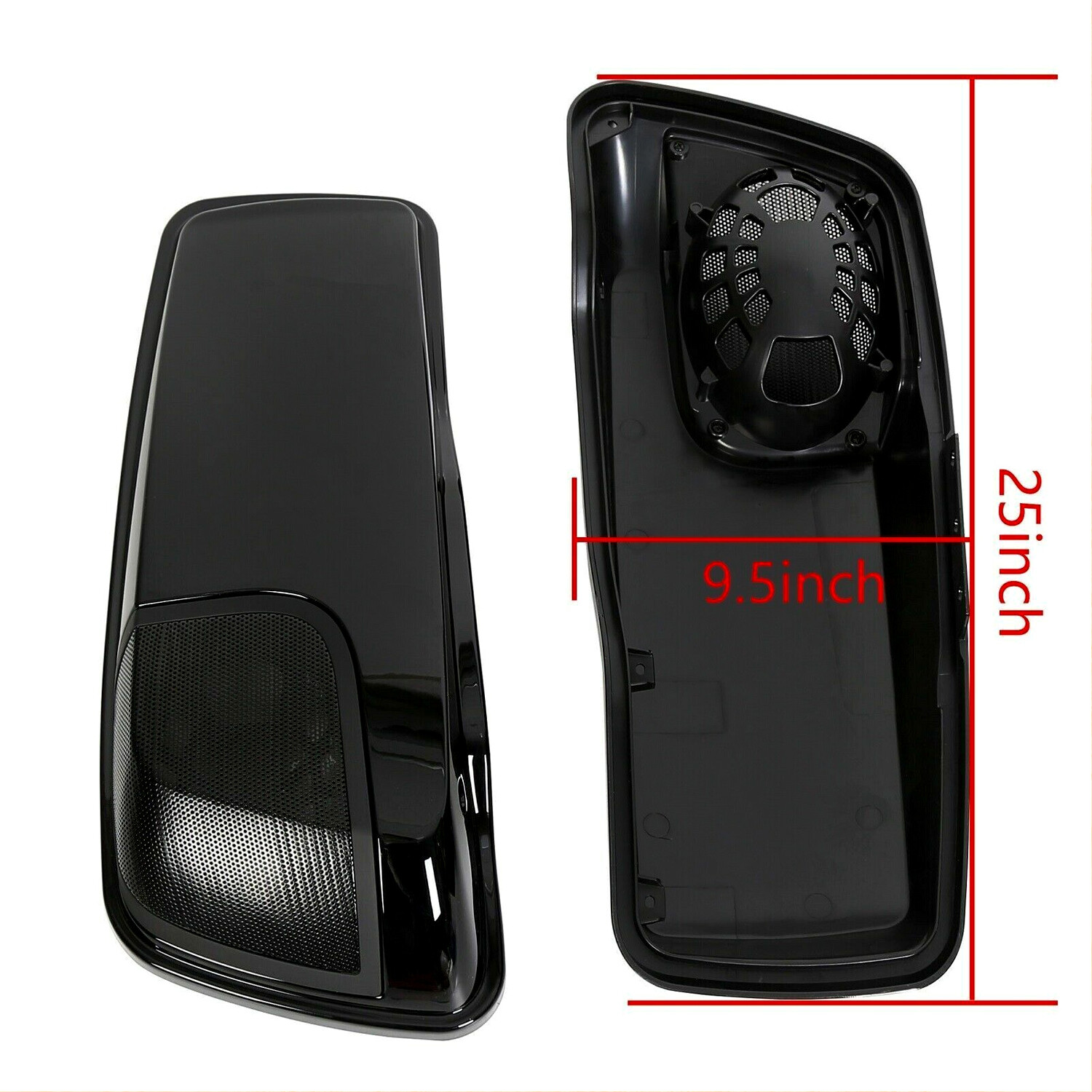 Saddlebag Lids Speaker 5x7 Cutouts For Harley Touring Road King Glide 2014-2024