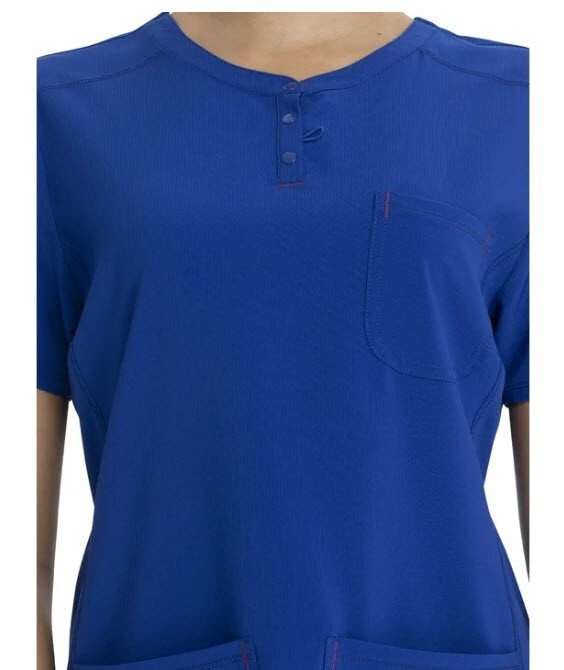 Scrubstar Women's Supreme Stretch V-Neck Placket Scrub Top WM01T902 LARGE