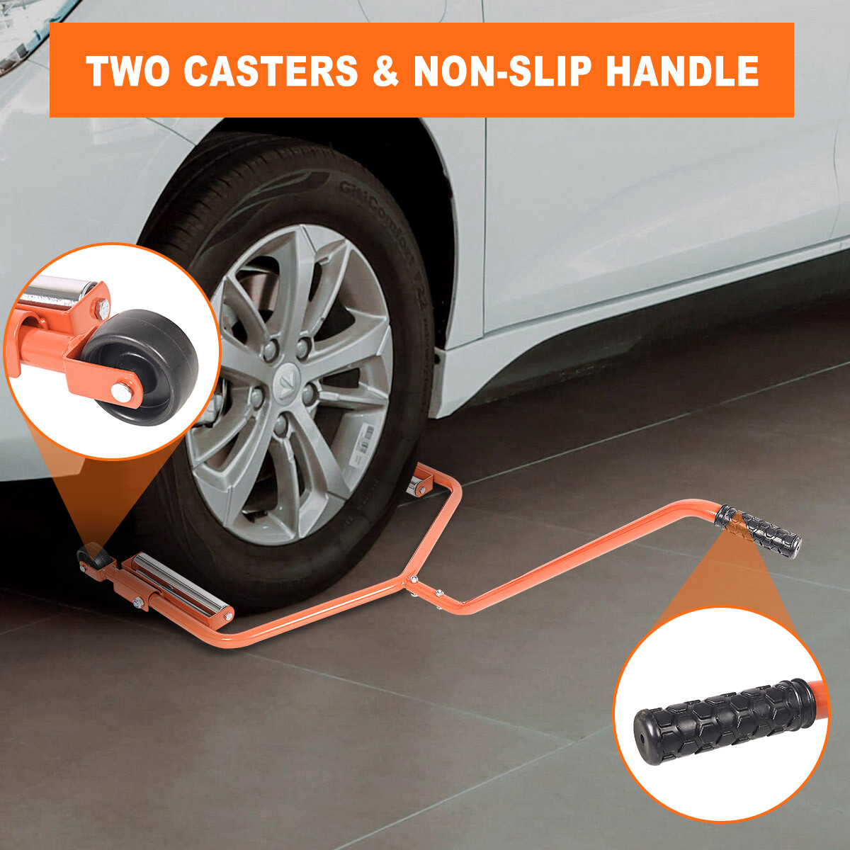 AA015 Truck Tire Wheel Dolly，Extra Large Arm Tire Dolly for Truck, Professional