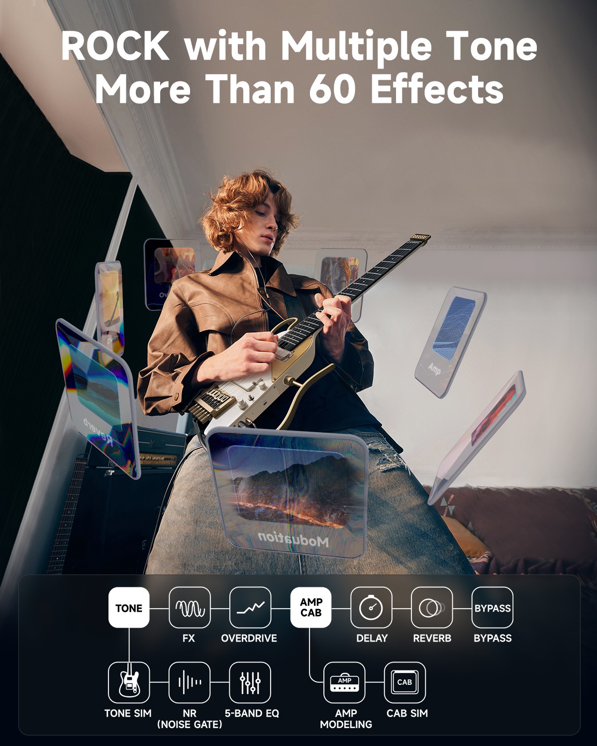 Donner HUSH X PRO Professional Electric Guitar Guitarra Electrica Xmas Gift