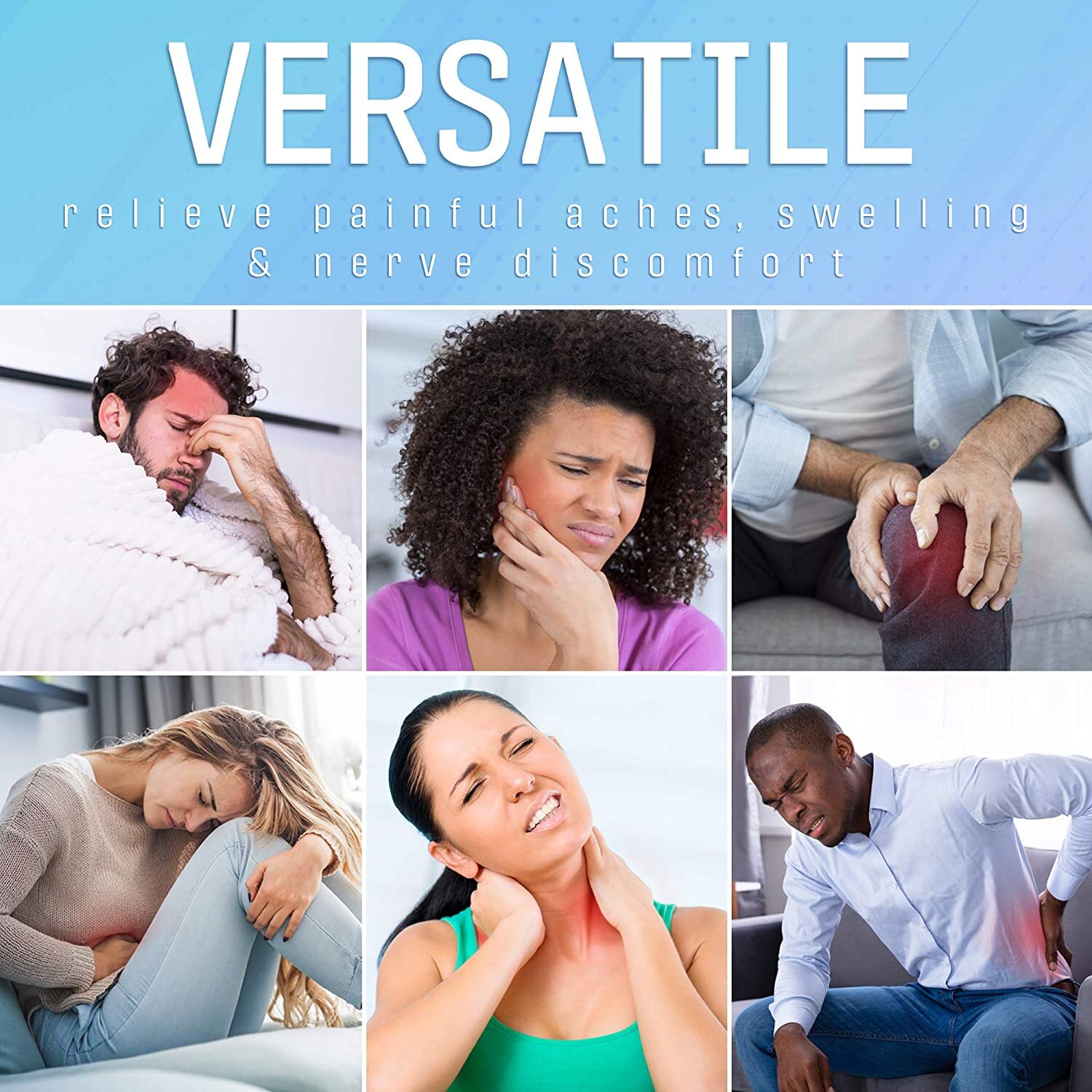 Reusable Hot Cold Compress Gel Ice Pack for Sports Injuries Pain Relief Packs