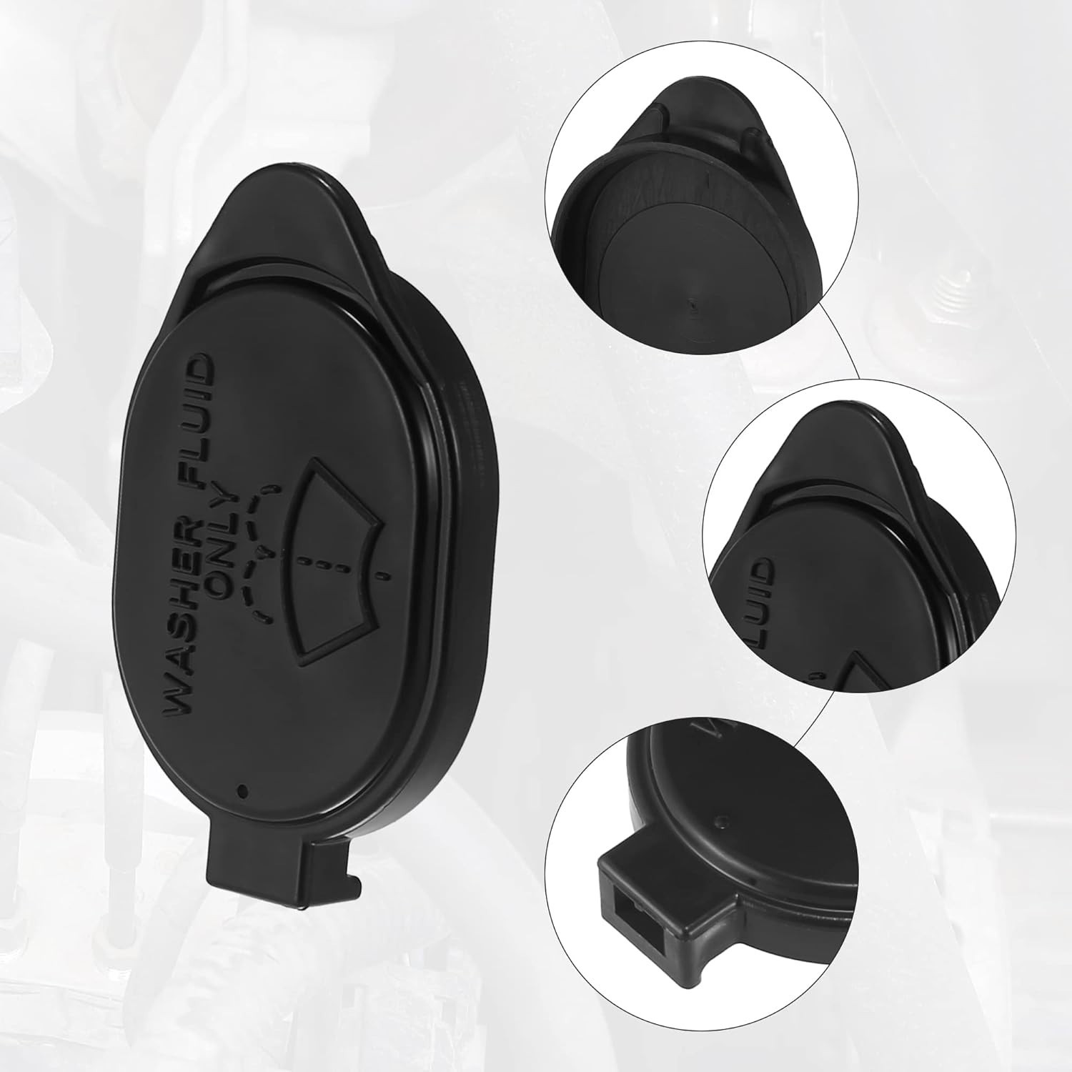 Windshield Washer Fluid Reservoir Bottle Tank Cap - Pack of 1 Black Toyota RAV4