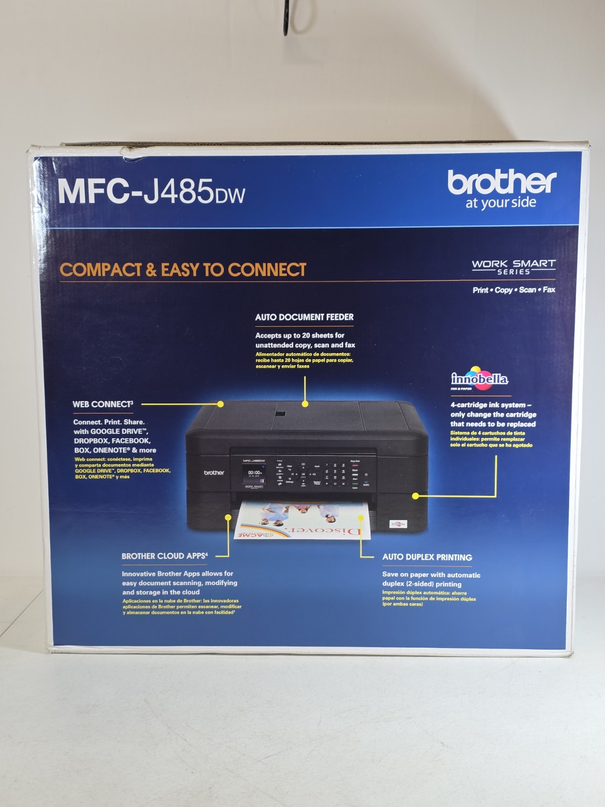 Brother MFCJ485DW All-In-One Inkjet Printer - Black