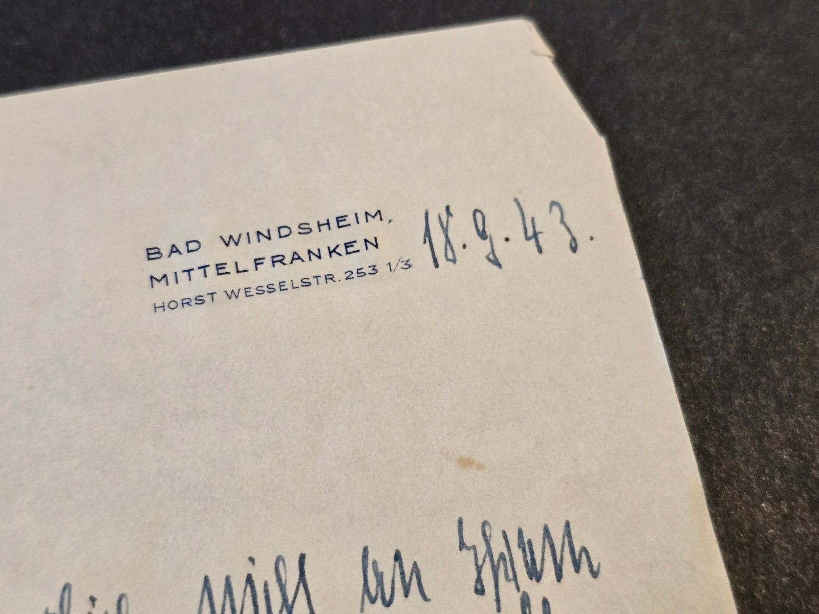 WWII Third Reich German Feldpost Mailed Red Cross Military Doctors Letter