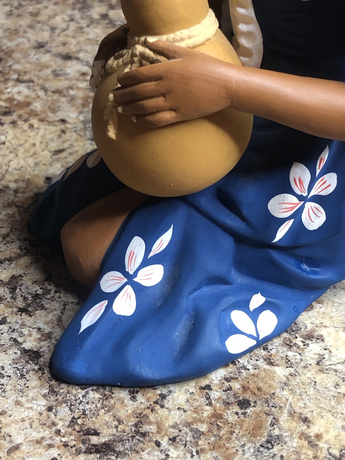 Very Rare 1950’s Hakata Urasaki Hawaii Hula Doll With IPU Made In Japan Damaged