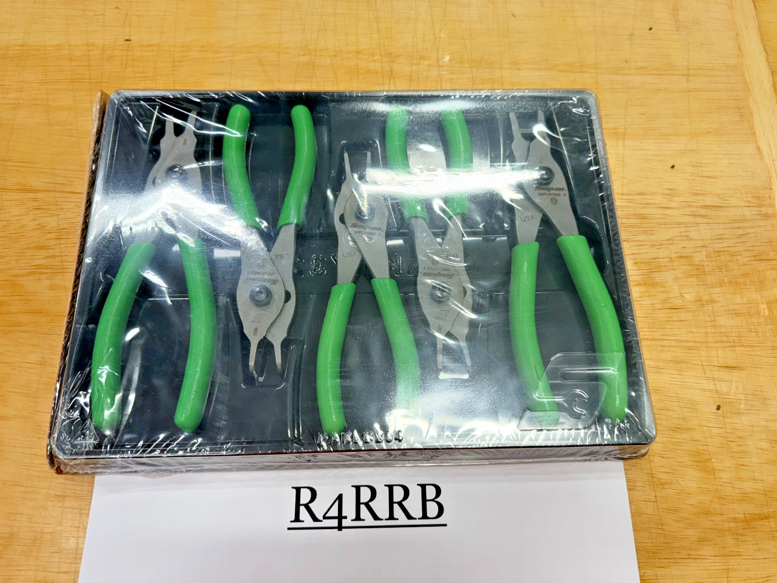 Snap-on Tools USA NEW GREEN 5pc Quick Release Snap Ring Pliers Set SRPCR105G