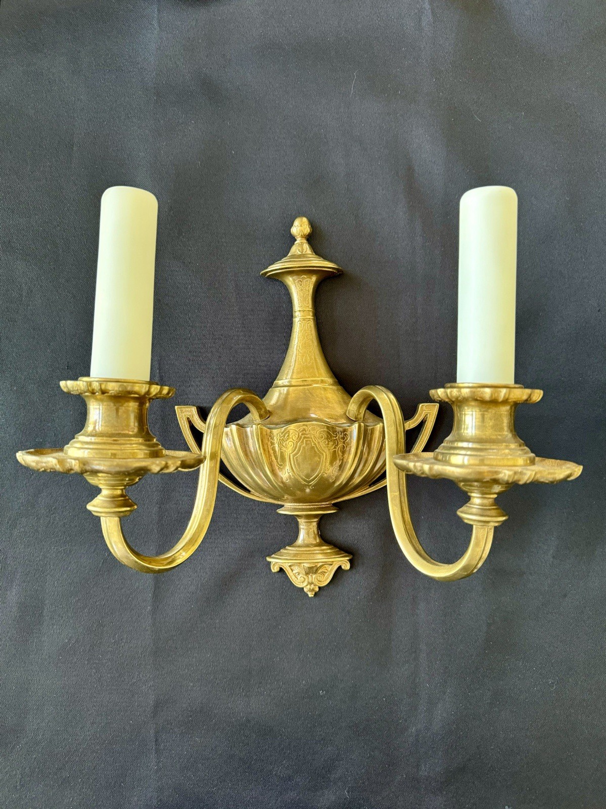 Antique Lighting E.F. Caldwell Bronze Wall Sconces PAIR