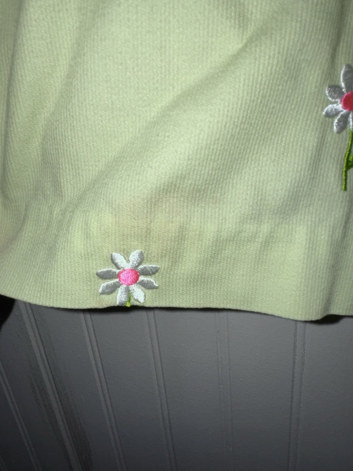 Vintage Lilly Pulitzer Women’s 4 Green Floral Embroidered Skirt