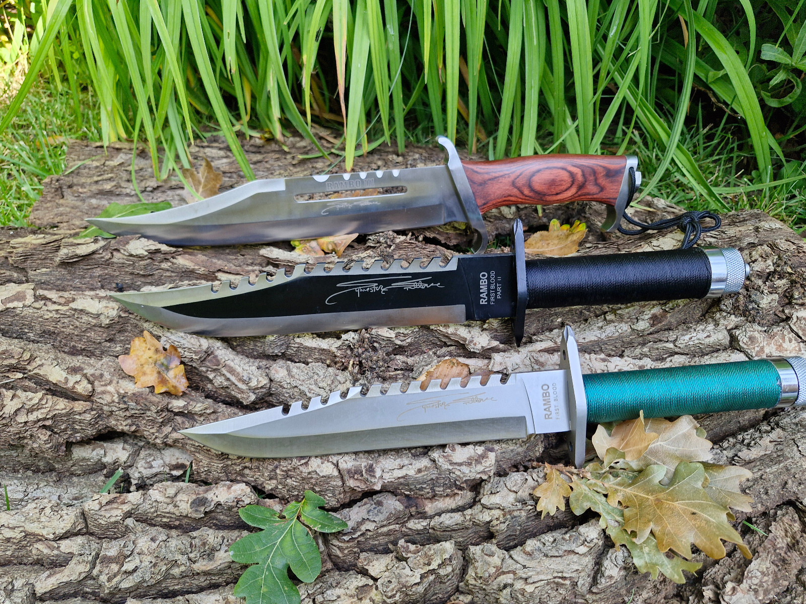 Hunting Knife Rambo Knife Set -Rambo 1/2/3 Complete Set Signature Edition-,,