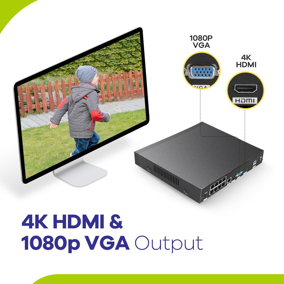 SANNCE 5MP Audio POE Security IP Camera System 8CH 8MP NVR Outdoor Night Vision