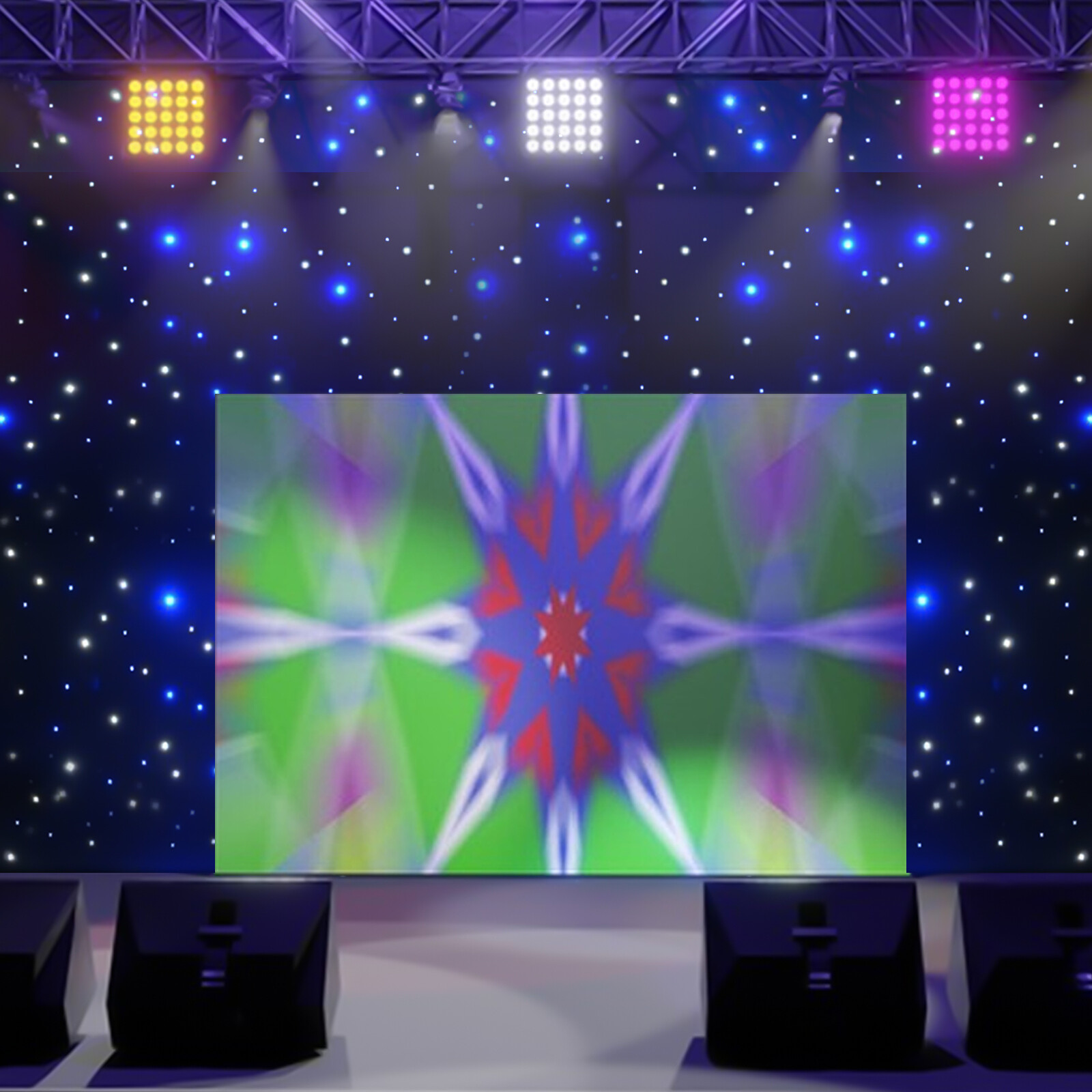 20x10FT Starlight Curtain Background Starry Sky Stage Backdrop DMX 512 w/ Remote