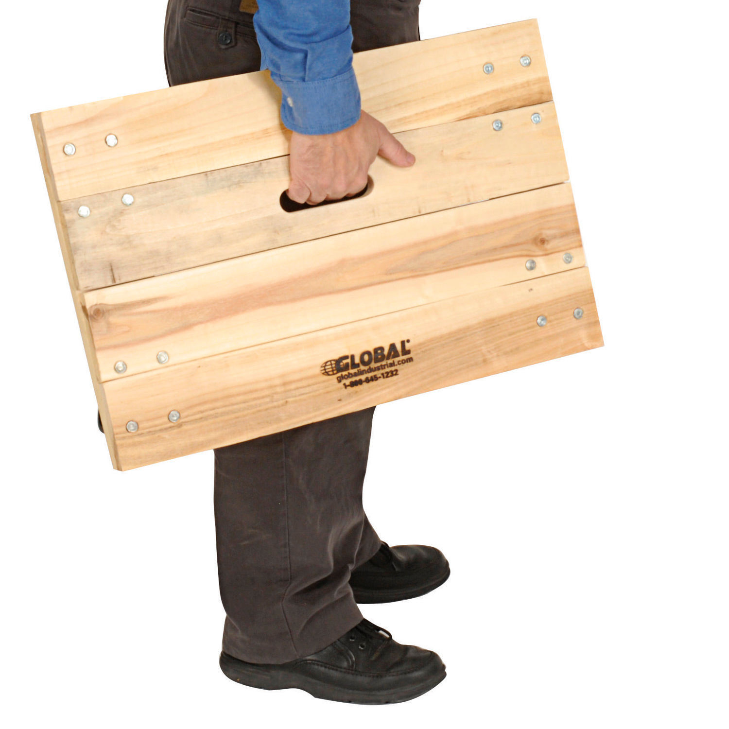 Hardwood Dolly - Solid Deck 24 x 16 1000 Lb. Capacity