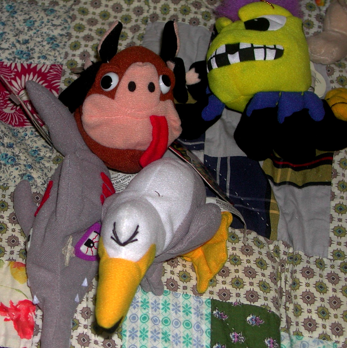 1 LOT OF 13 DIFFERENT MEANIES SERIES 1 STUFFED TOYS WITH TAGS