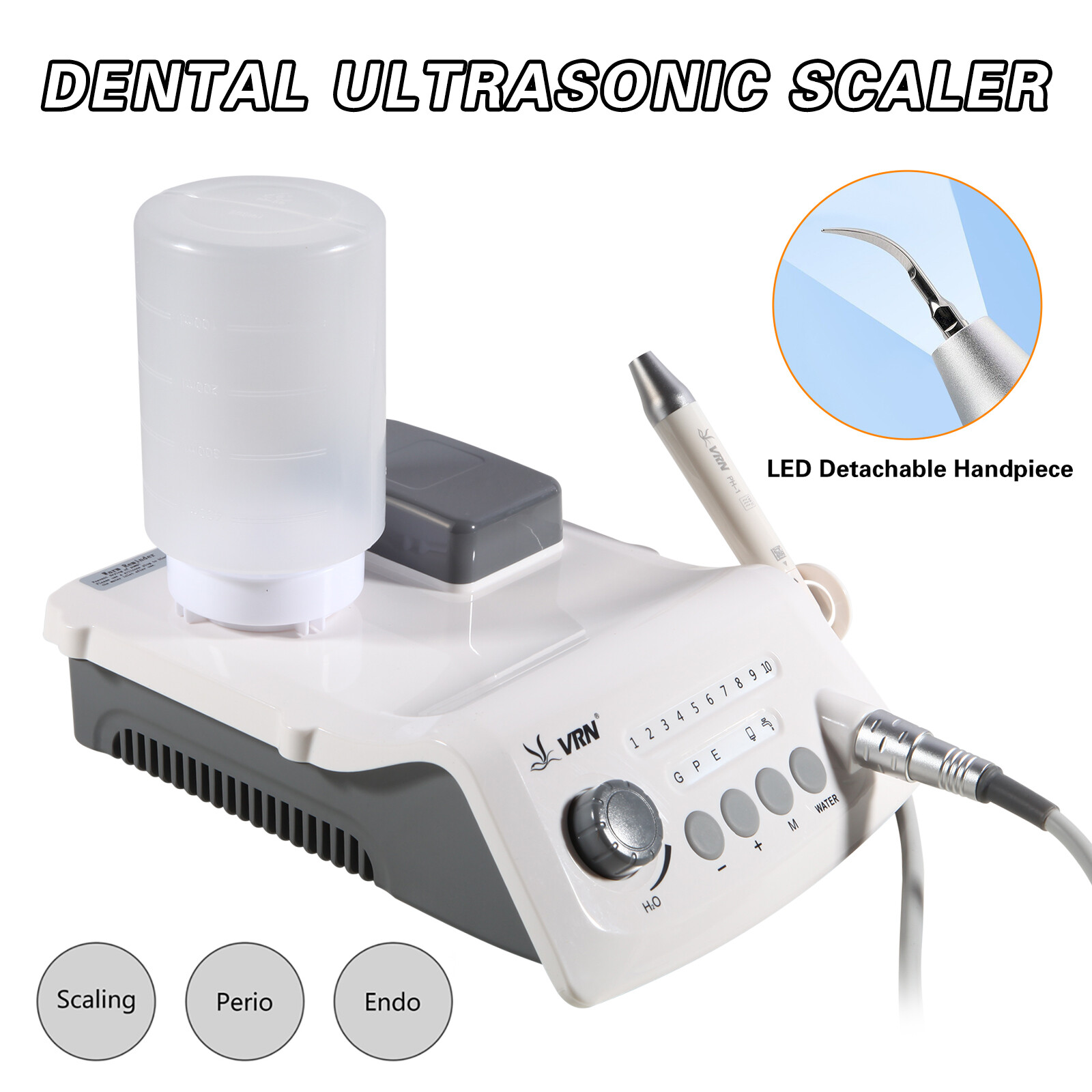 Woodpecker Style Dental LED Cordless Ultrasonic Scaler &LED Detachable Handpiece