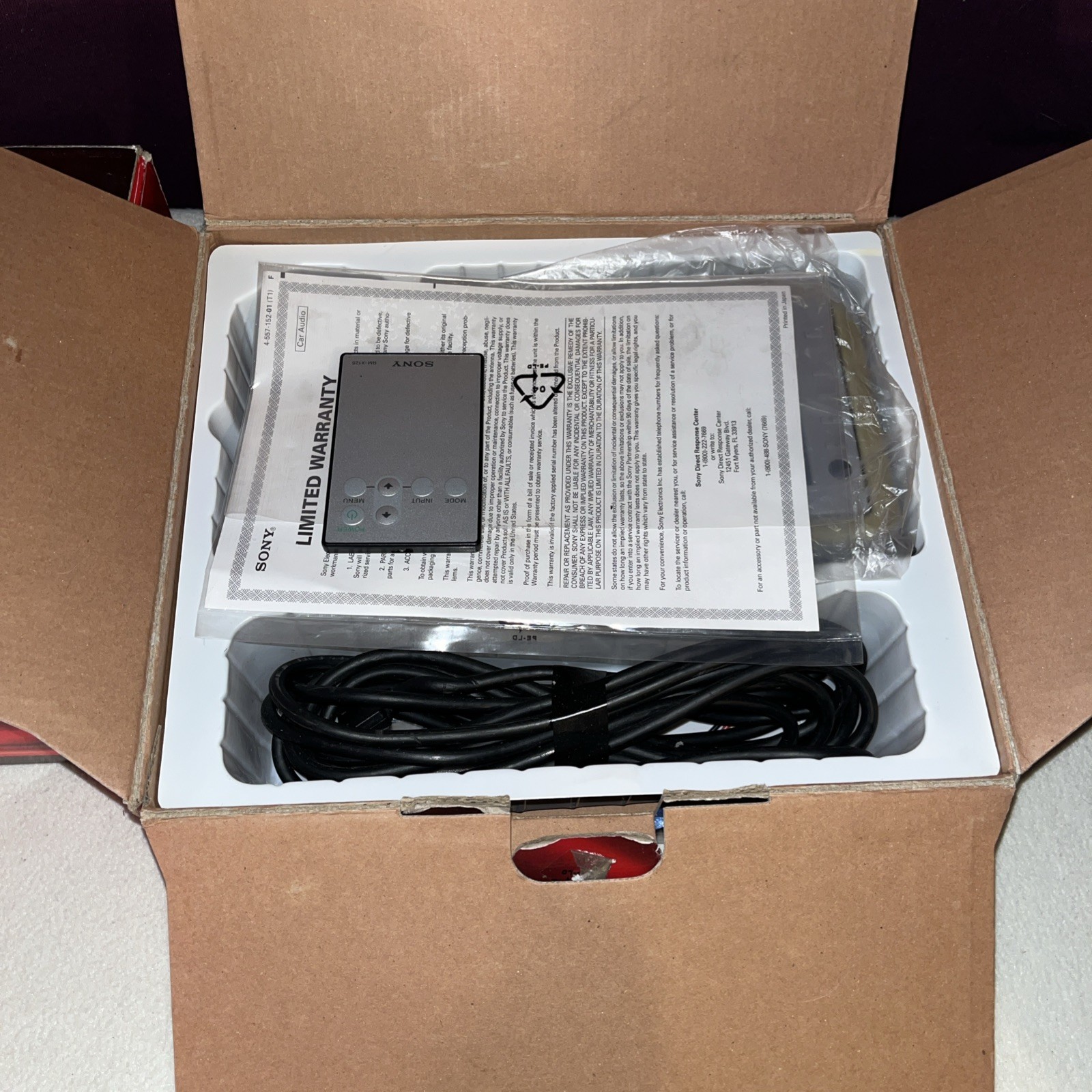 2 X Vintage Sony XVM-H6 Headrest Monitor 5.8” Wide Screen 2 X Remote Controls