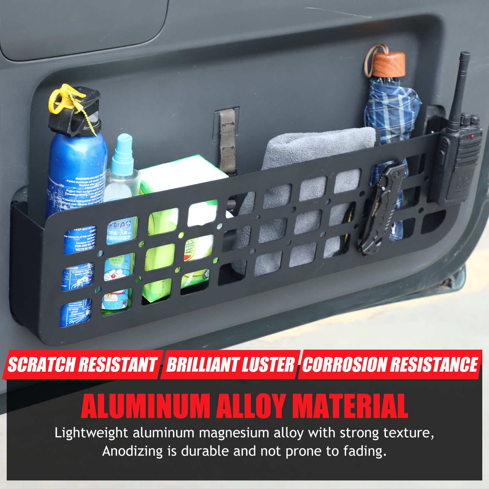 Tailgate Door Organizer Cargo Shelf Molle Panel For 2003-2009 Lexus Gx470