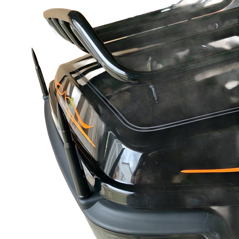 2-PACK 50 CAL BULLET SHORT ANTENNA FIT FOR 1994~16 HARLEY DAVIDSON ELECTRA GLIDE