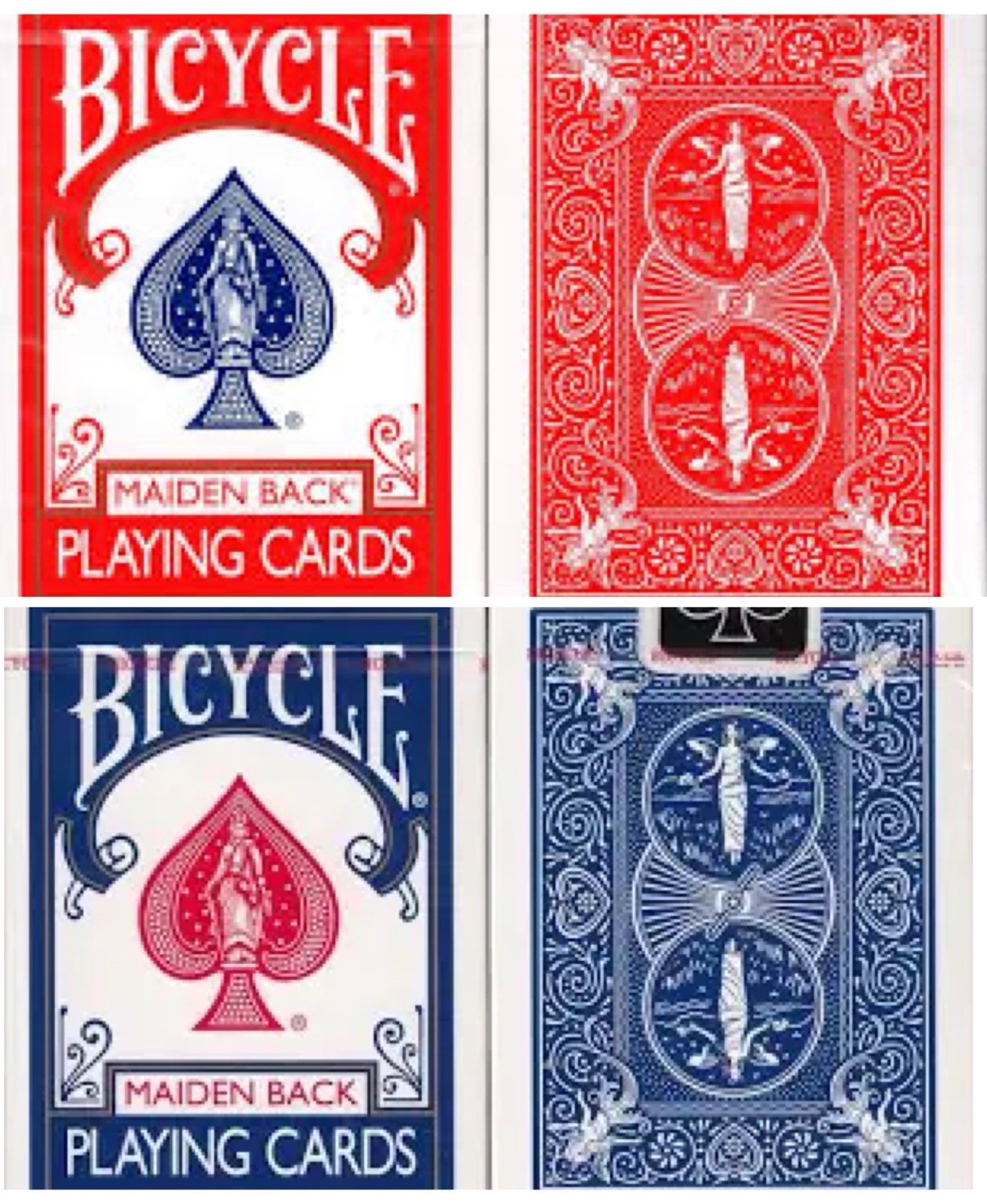 2 Decks Marked Cards Bicycle EZ read 1 Blue And 1 Red Instant Read!