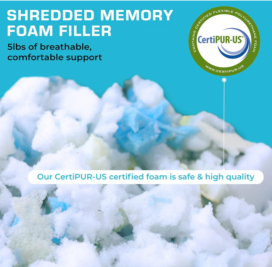 Xtreme Comforts 5lbs Bean Bag Filler Memory Foam - Pillow Stuffing Material