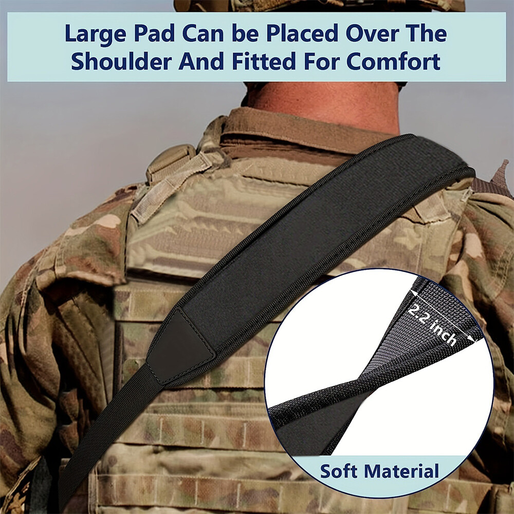 Two Point Rifle Gun Sling with Swivels Neoprene Padded Adjustable Shoulder Strap