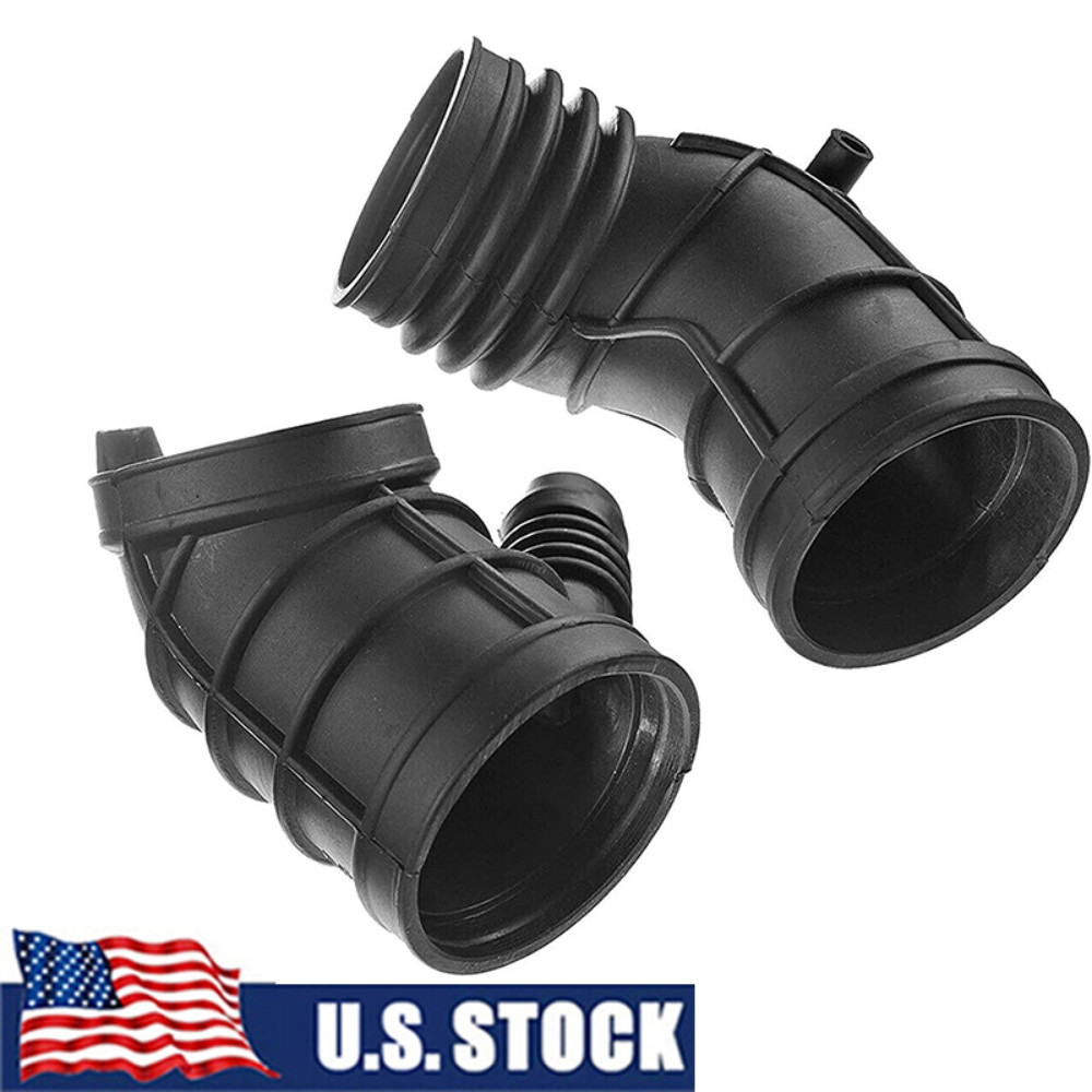 2Pcs Throttle Body Air Intake Boot Hose Fits BMW E46 323i 325i 328i E36 Z3 97-06
