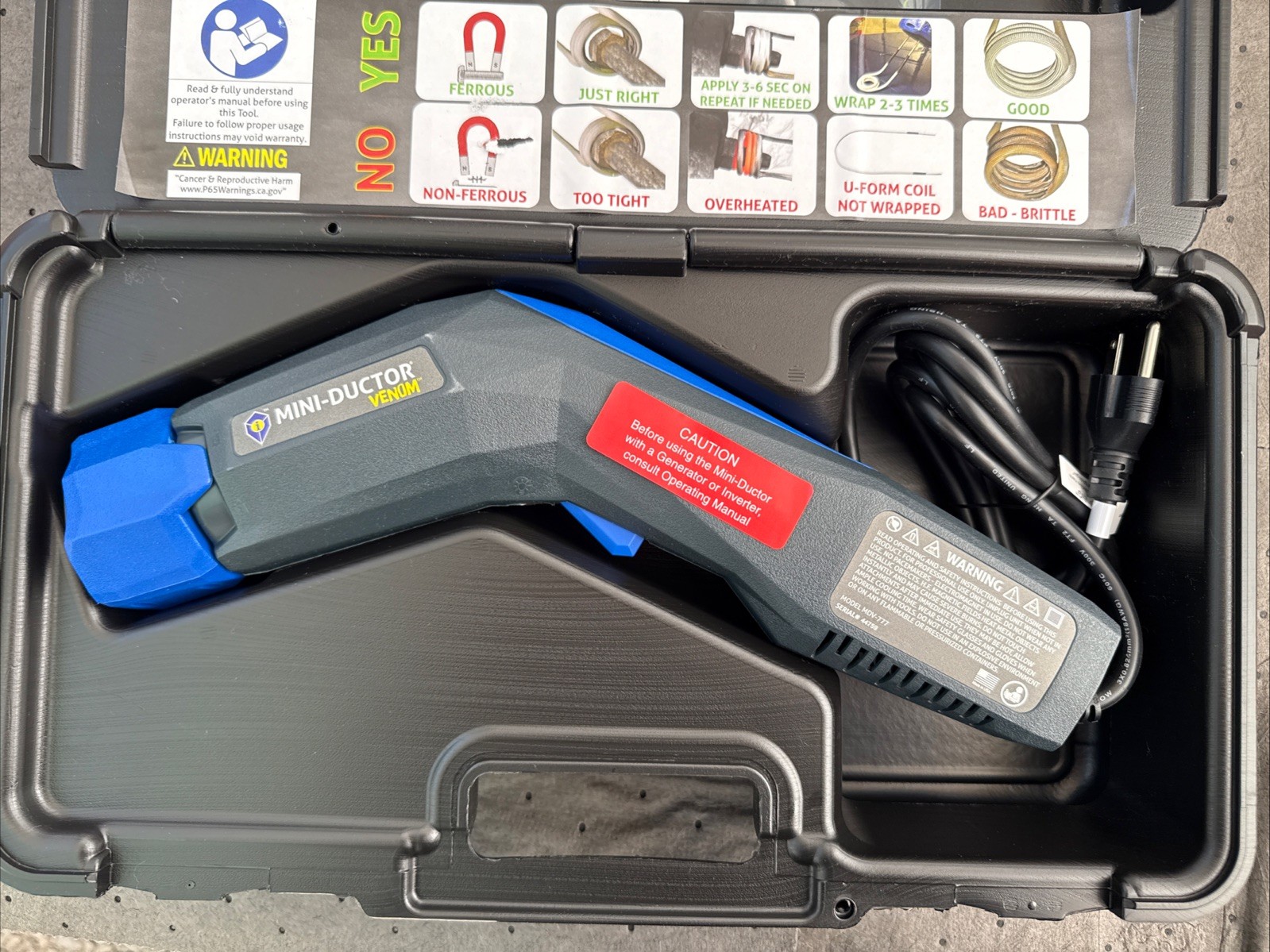 Induction Innovations MDV-777 Mini-Ductor Venom HP NEW