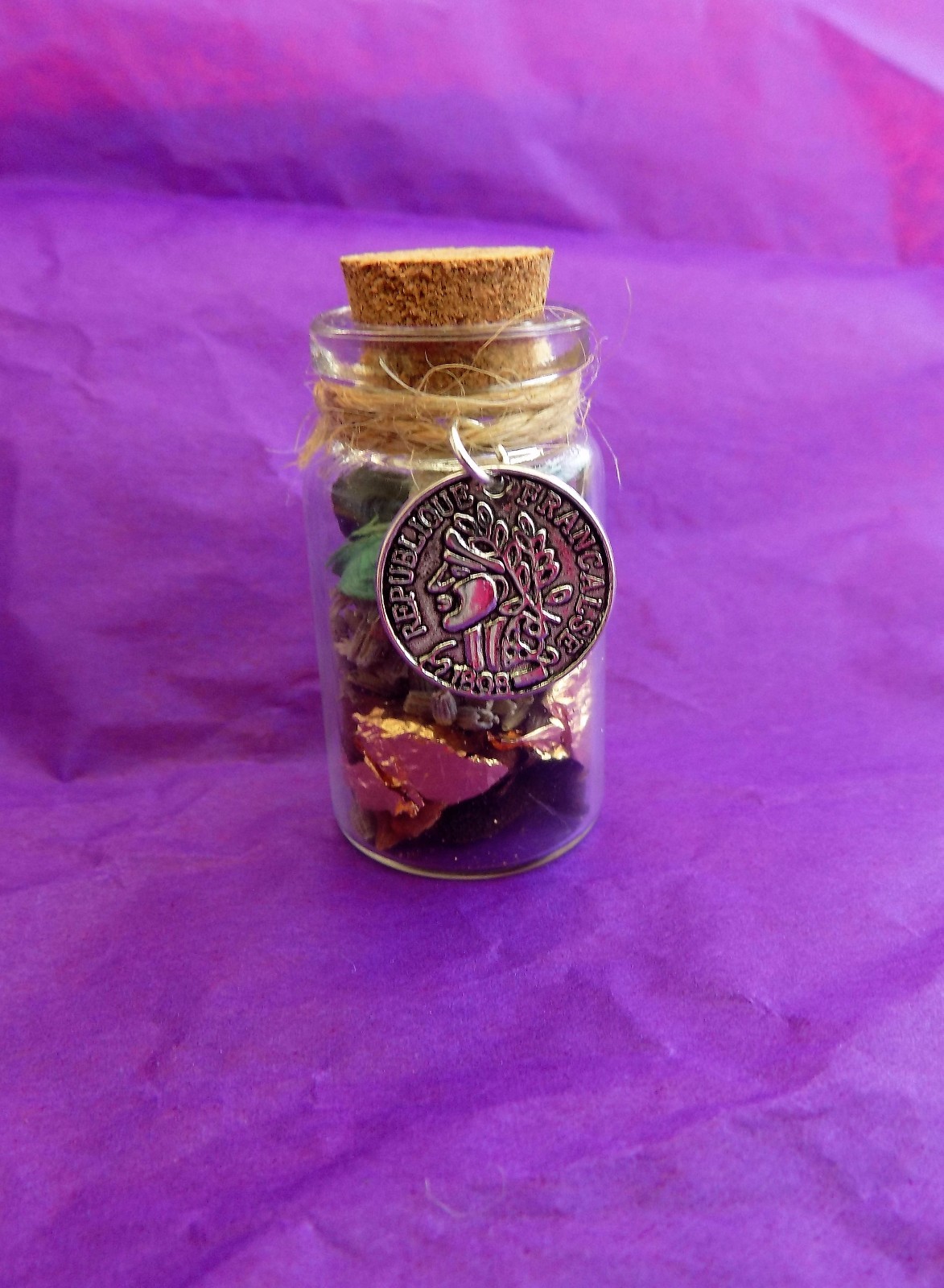 Witch Bottle spell Kit for Wealth & Money Magical Herb Spell Talisman