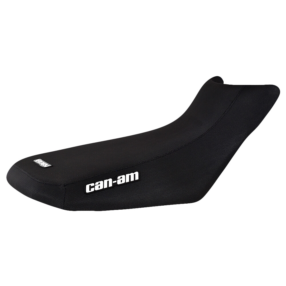 Can Am Outlander Max 450 570 650 850 1000 Gripper Seat Cover ALL BLACK Logo #292
