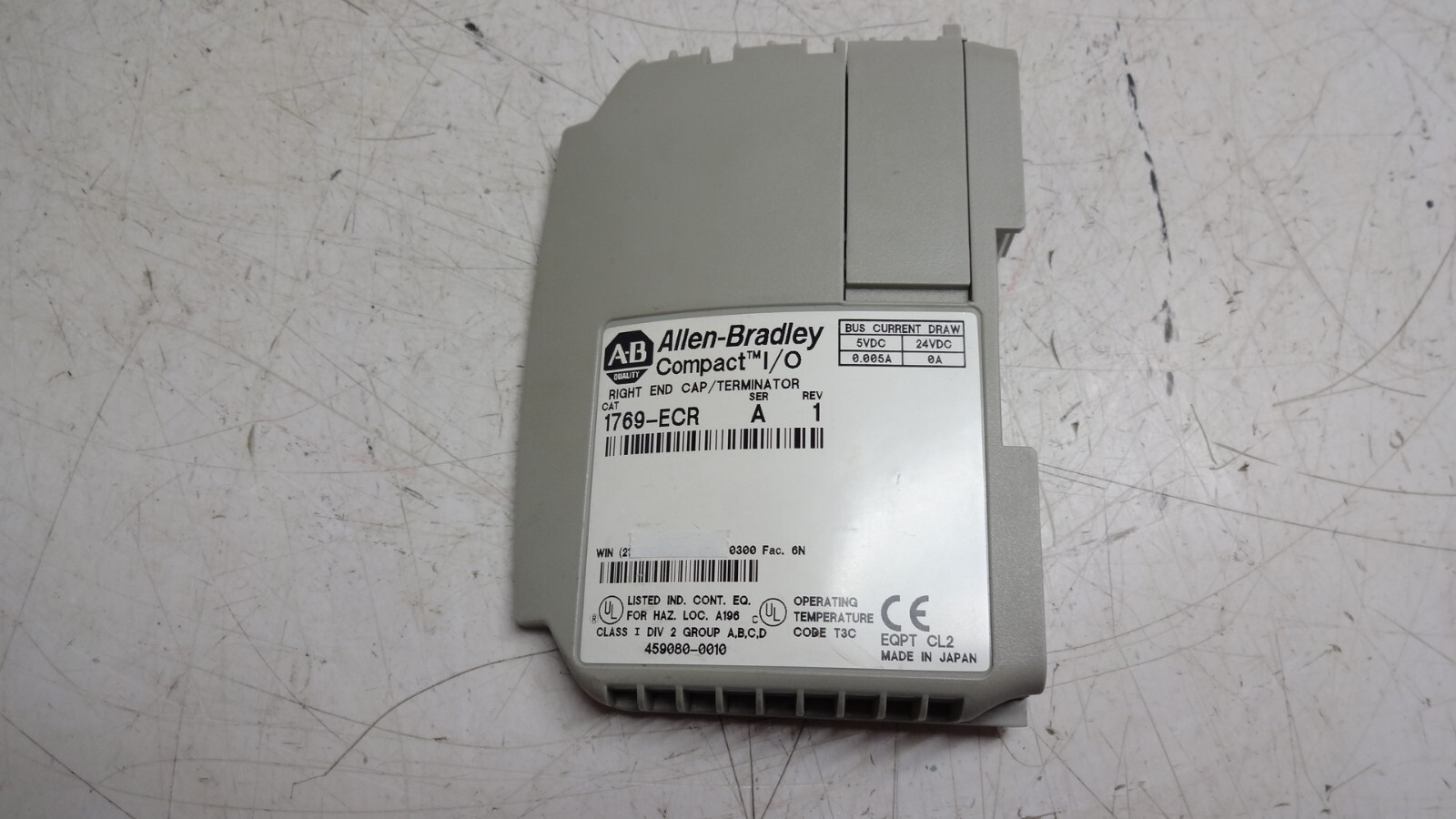 Allen-Bradley 1769-ecr Plc Compact I/o Right End Cap Compactlogix 875 Sold