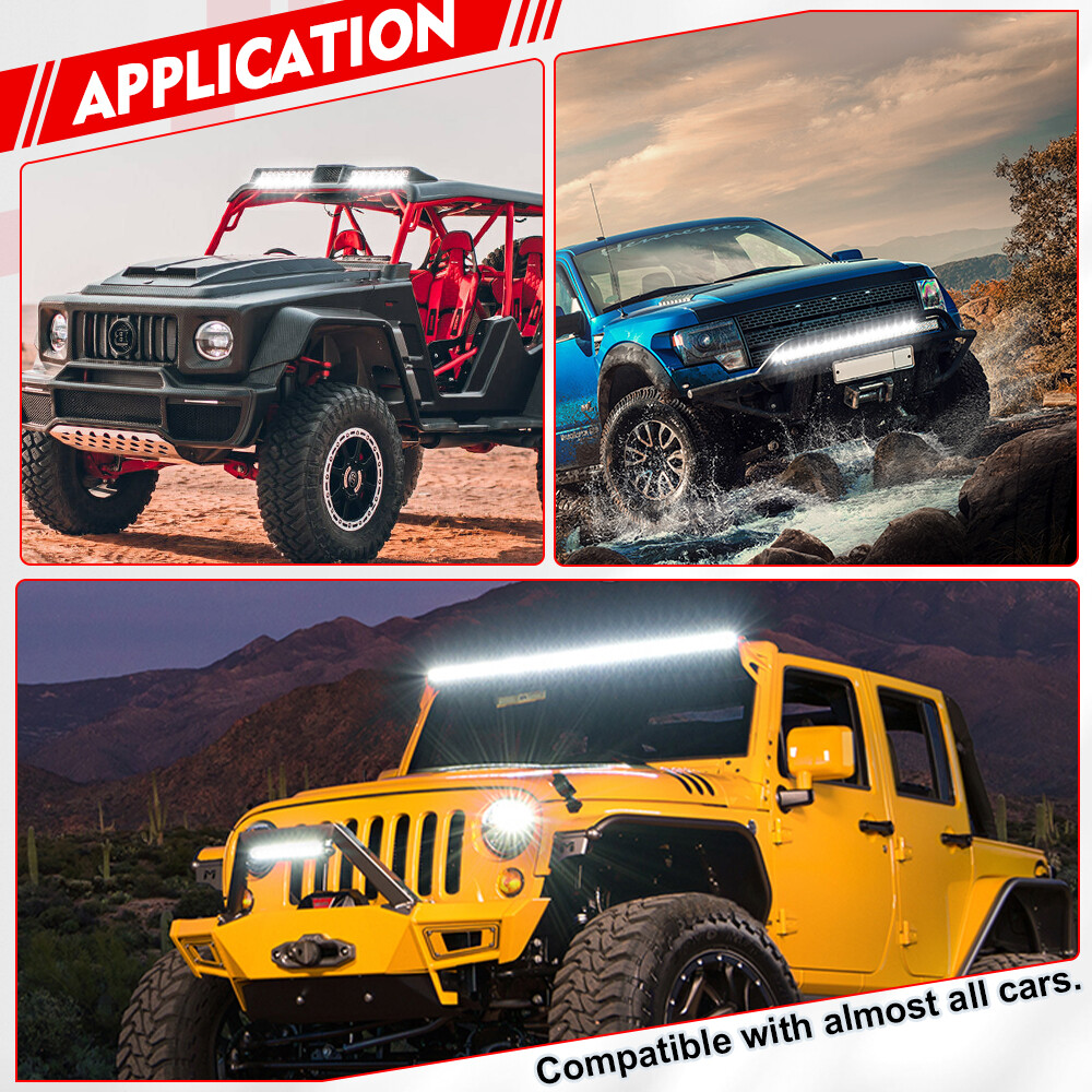 2-Lead Wiring Harness Kit ON-OFF Switch Offroad Relay Fuse LED Work Light Bar