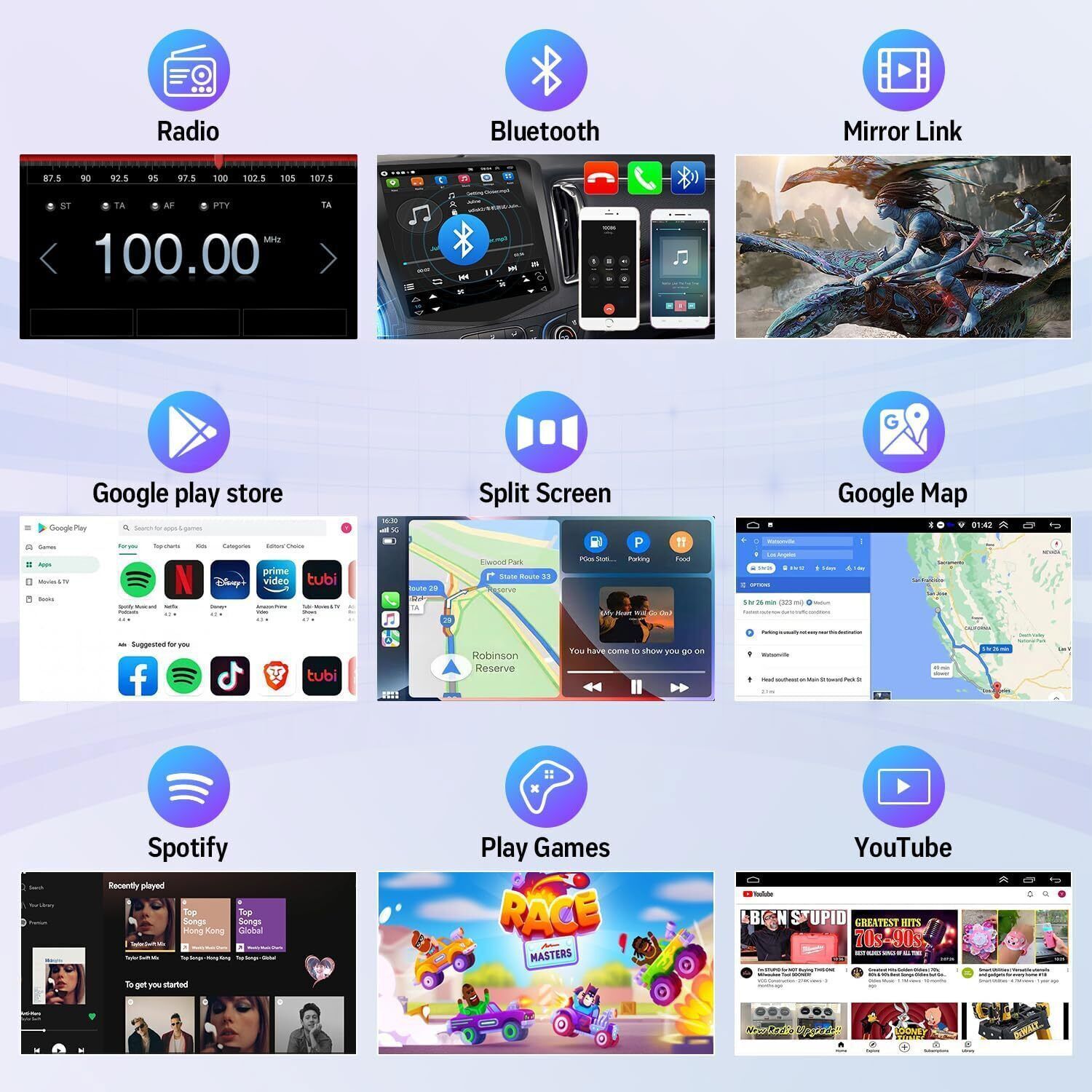 For 2020-2024 Ford Transit 150 250 350 10.1" Carplay FM GPS Dash Radio BT NAVI