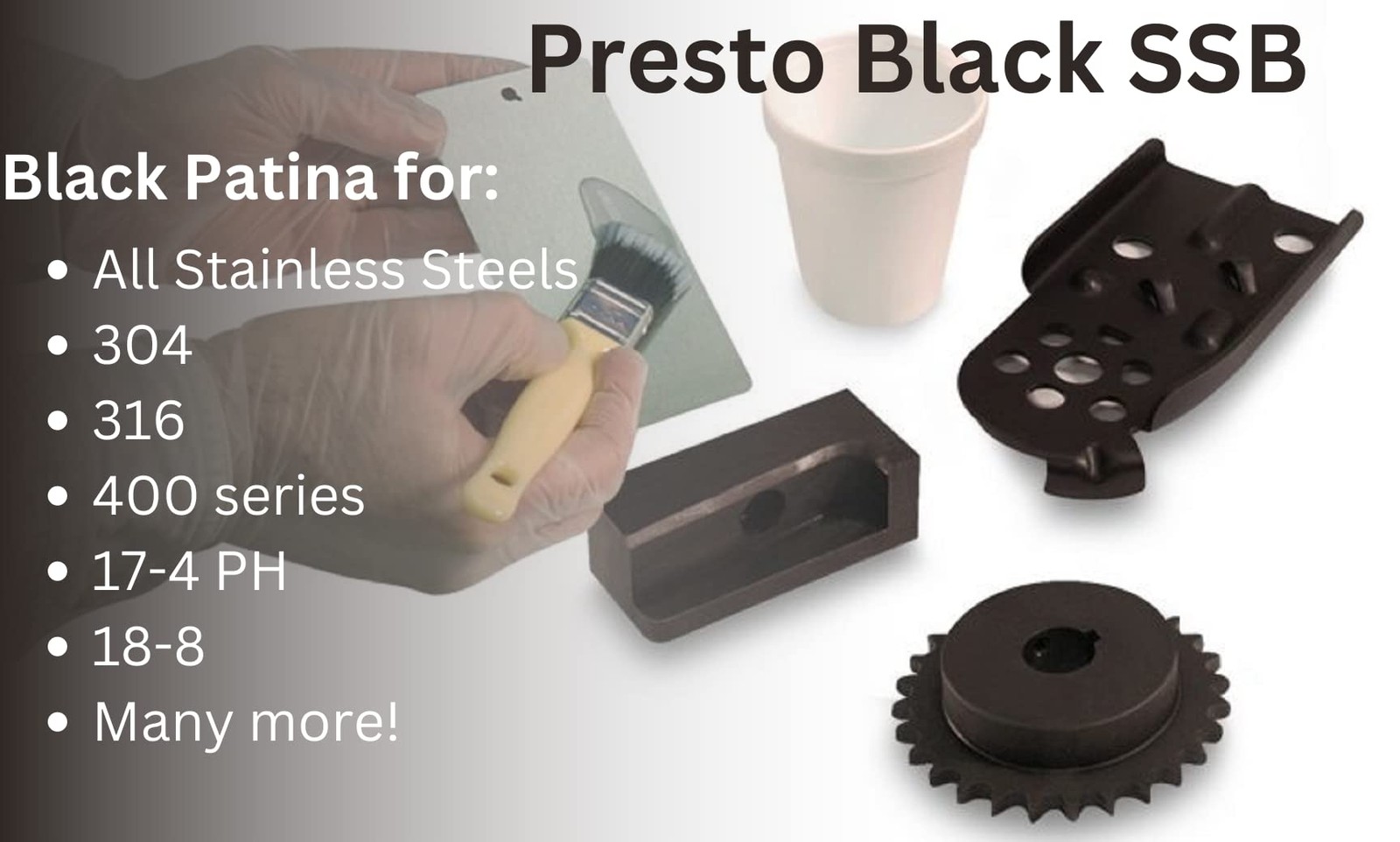 Birchwood Presto Black Stainless Steel Blackener 8 Fl Oz (Pack of 1),