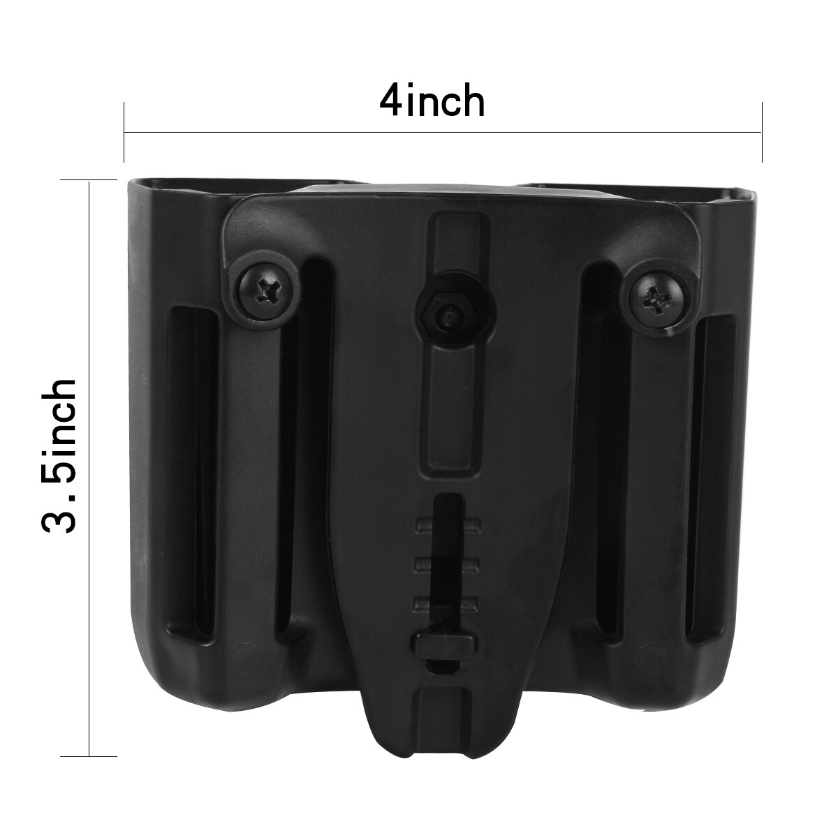 Double Stack Magazine Pouch Belt Mag Holster for 9mm /.40 cal /.357 Black