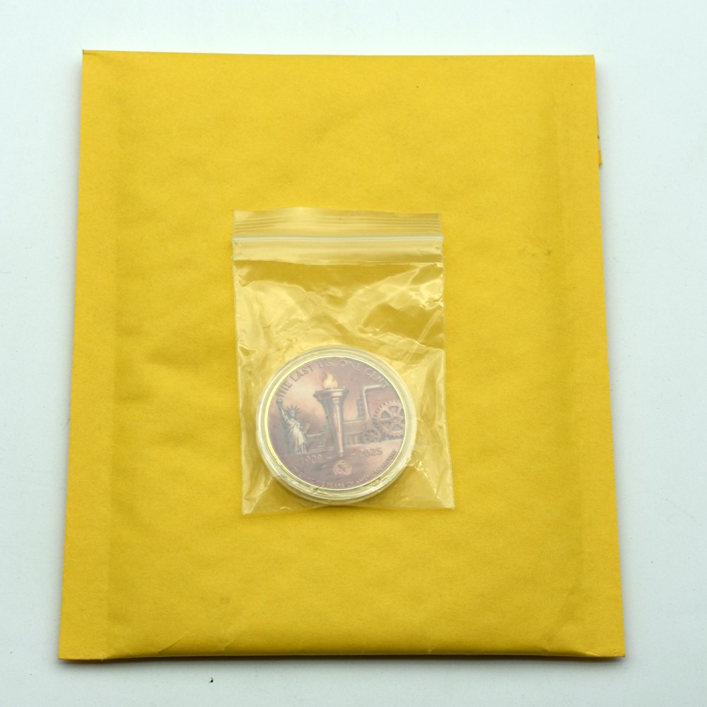 The Last U.S. One Cent - Final Penny Commemorative Coin 1909-2025 Memorial Medal