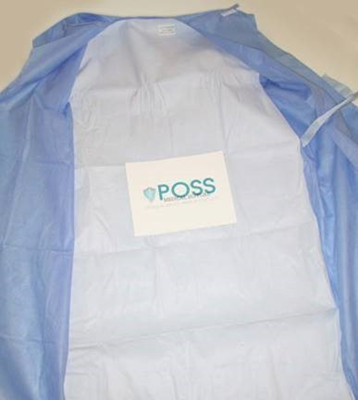 Sterile Blue Surgical Gown Size Large AAMI Level 4 w/ Hand Towel CSR Wrap 9/2025